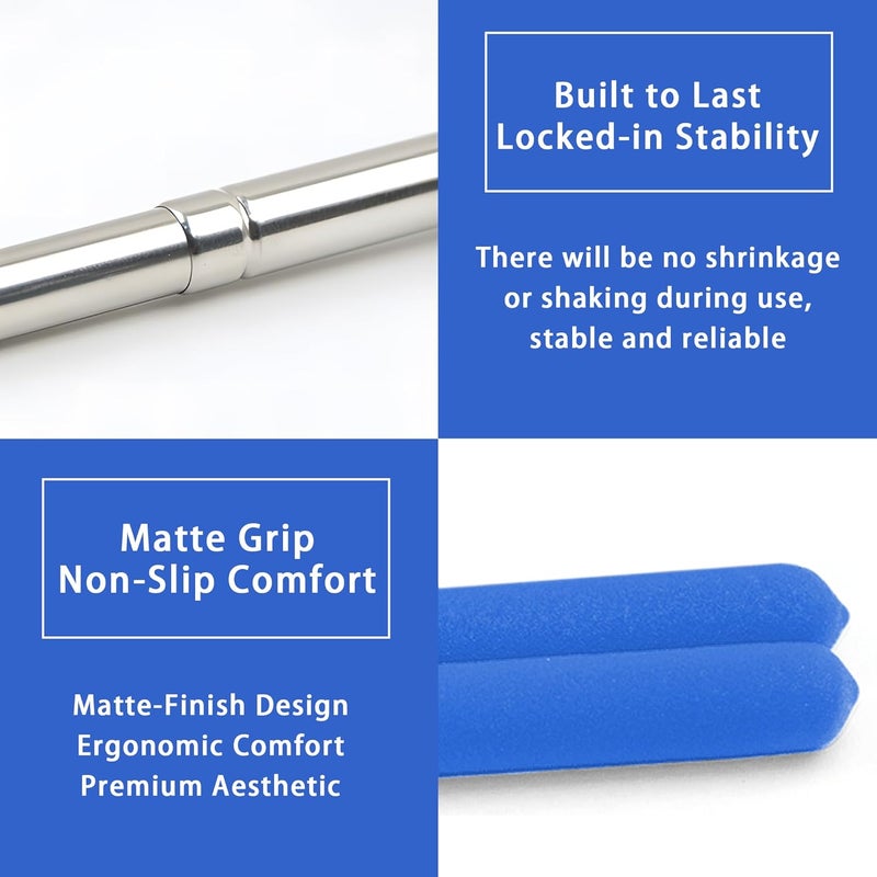 LYMXsd 2PCS Pointer Stick for Classroom – Multipurpose Teacher Pointer Stick, Extendable Classroom Pointer and Finger Pointer Stick, Engaging Colors, Classroom Essentials for Effective Presentations Blue - Image 4